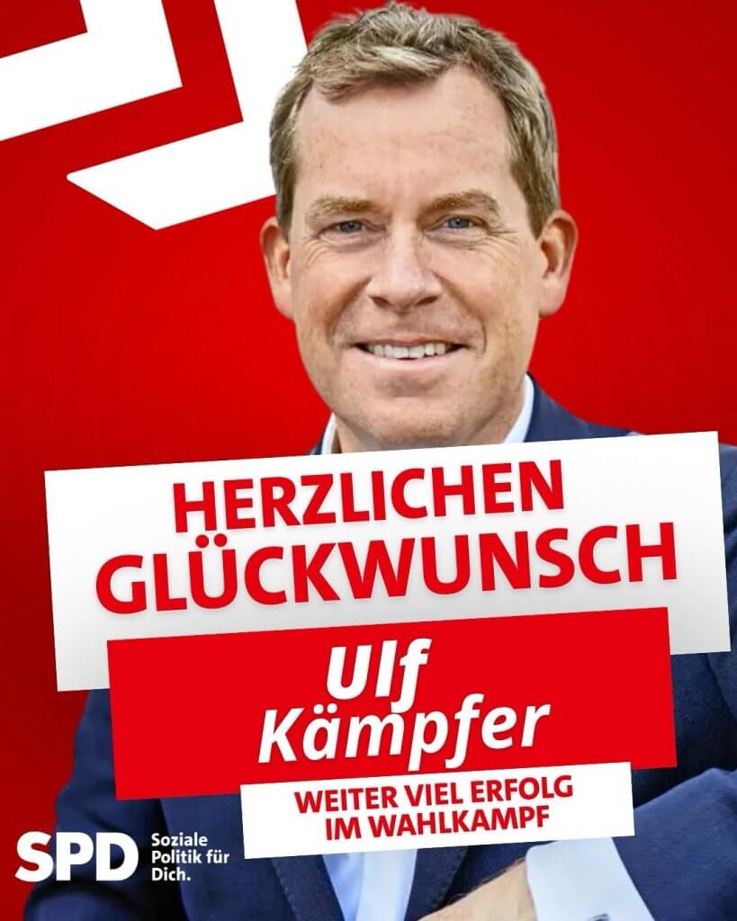 Die SPD-Basis hat entschieden: Herzlichen Glückwunsch, Ulf Kämpfer!